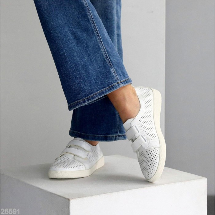 Кеди жіночі натуральна шкіра колір-молочний 36,38,39,41р