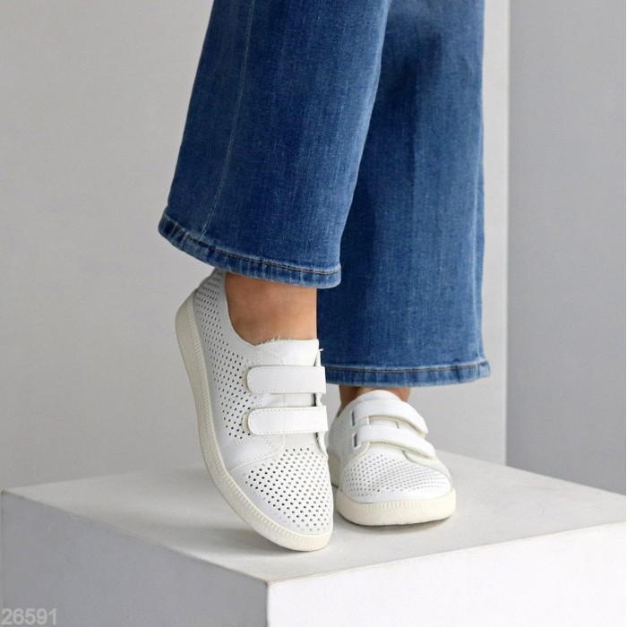 Кеди жіночі натуральна шкіра колір-молочний 36,38,39,41р