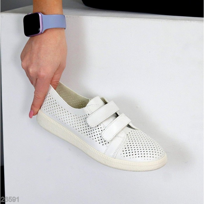 Кеди жіночі натуральна шкіра колір-молочний 36,38,39,41р