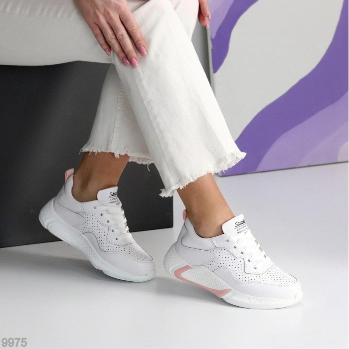 Кросівки жіночі натуральна шкіра білі на 35,36,37,38,39,40р.