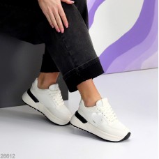 Кросівки жіночі натуральна шкіра колір беж на 36,37,38,39р