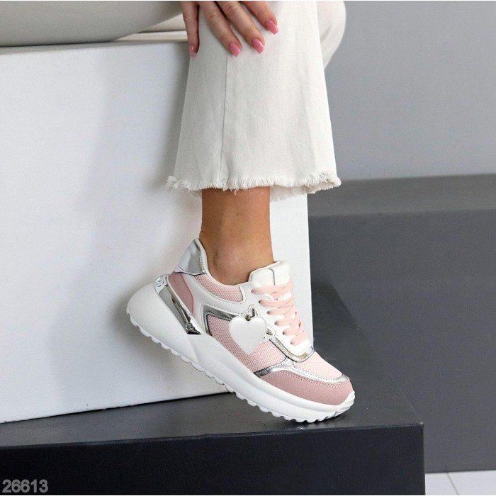 Кросівки жіночі натуральна-шкіра замша колір-рожевий на 35,35.5,36,37,39р