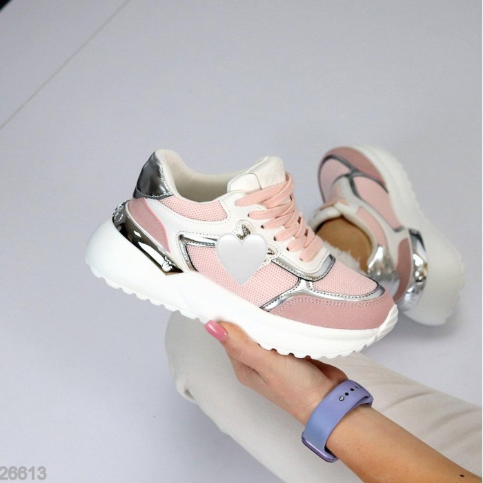 Кросівки жіночі натуральна-шкіра замша колір-рожевий на 35,35.5,36,37,39р