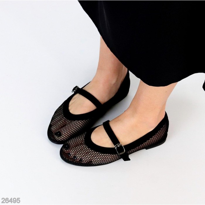 Балетки жіночі текстиль колір-чорний 36,37,38,39,40,41р