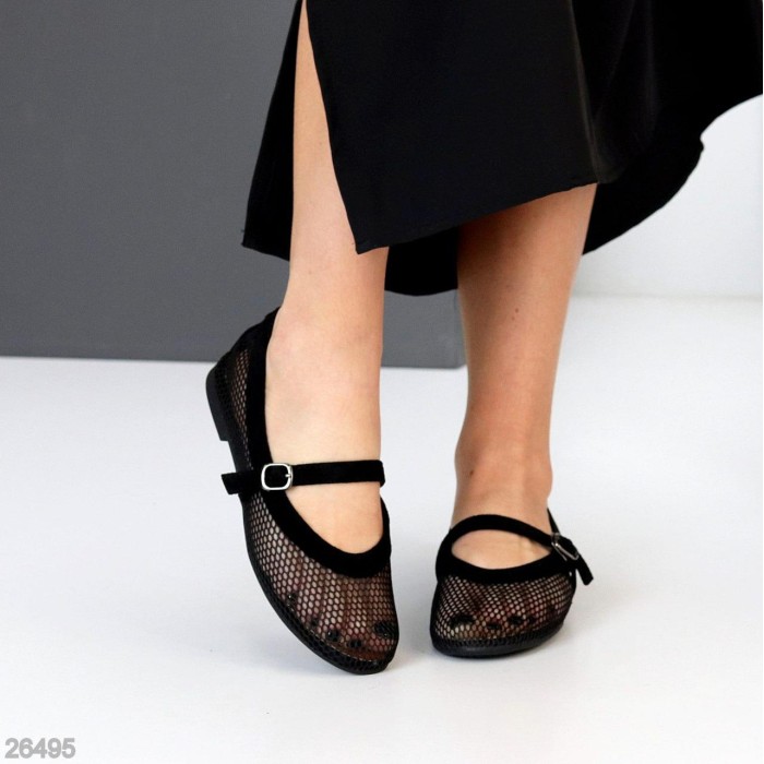 Балетки жіночі текстиль колір-чорний 36,37,38,39,40,41р