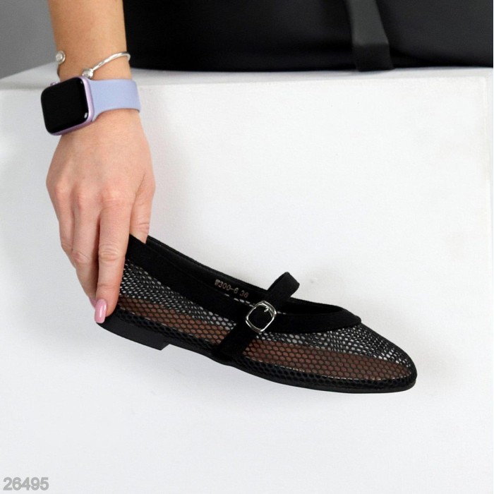 Балетки жіночі текстиль колір-чорний 36,37,38,39,40,41р