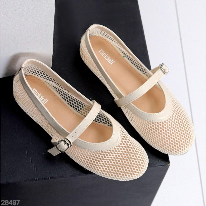 Балетки жіночі текстиль беж 36,37,38,39,40,41р