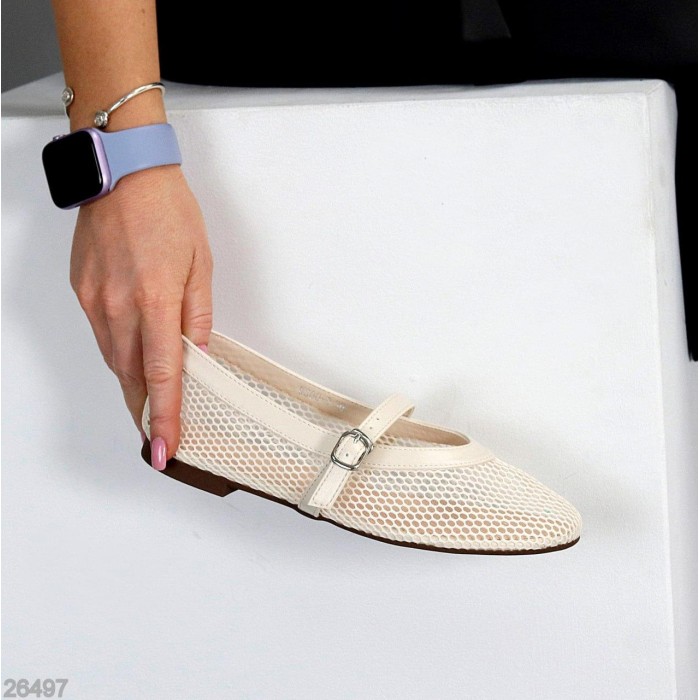 Балетки жіночі текстиль беж 36,37,38,39,40,41р