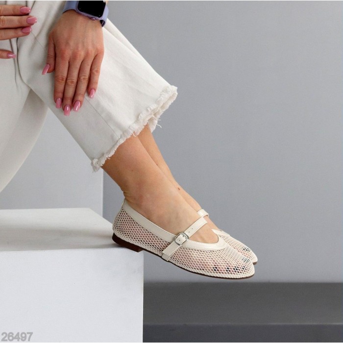 Балетки жіночі текстиль беж 36,37,38,39,40,41р