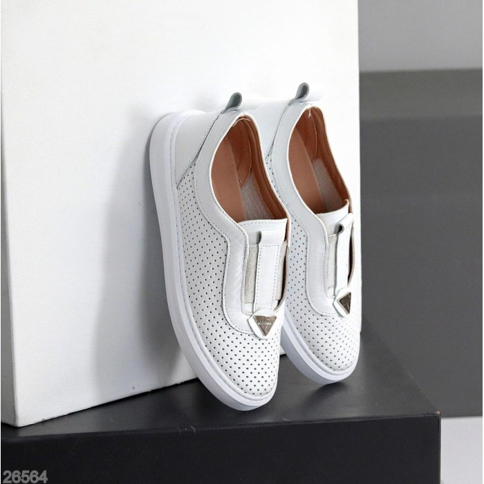 Мокасины женские натуральная кожа белые 36,37,38,39,40р.