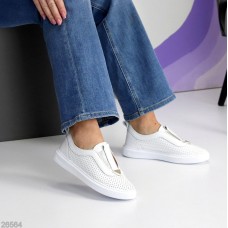 Мокасини жіночі натуральна шкіра білі 36,37,38,39,40р