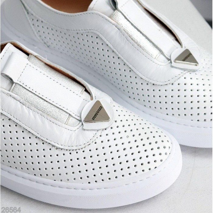 Мокасины женские натуральная кожа белые 36,37,38,39,40р.