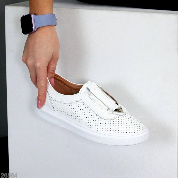 Мокасины женские натуральная кожа белые 36,37,38,39,40р.