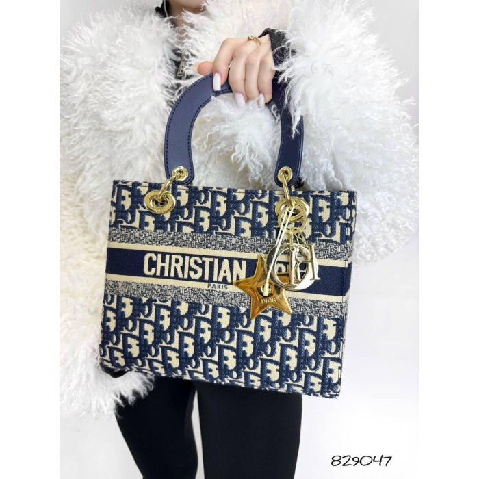 Сумка жіночий з гаманцем комбінована шкіра /твід колір: Синій