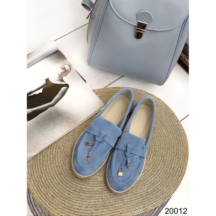 Туфлі/Лофери жіночі натуральна замша блакитні 39,41р