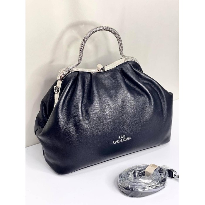 Сумка жіноча натуральна шкіра Чорна