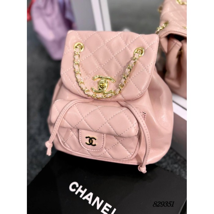 Рюкзак жіночій натуральна шкіра колір: Пудра