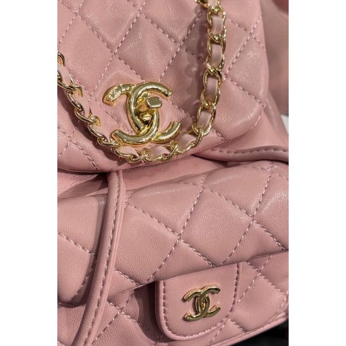 Рюкзак жіночій натуральна шкіра колір: Пудра