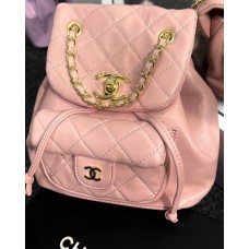 Рюкзак жіночій натуральна шкіра колір: Пудра