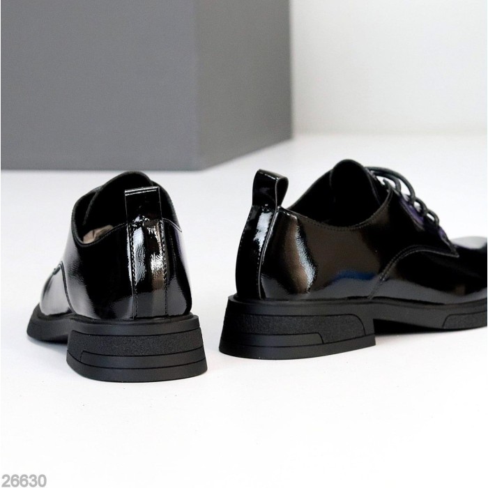 Туфли женские эко-кожа черные 36,38,40,41р