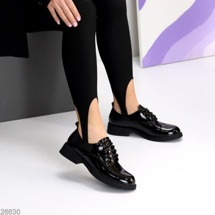 Туфли женские эко-кожа черные 36,38,40,41р