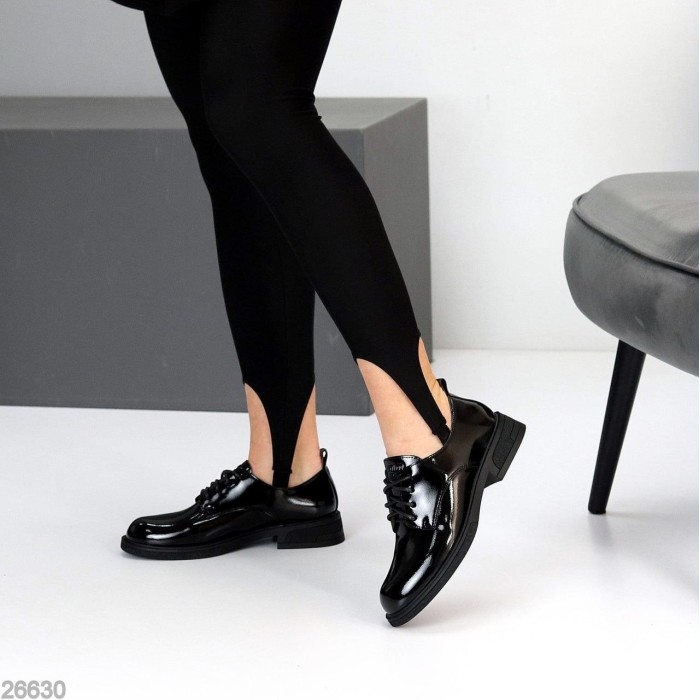 Туфли женские эко-кожа черные 36,38,40,41р