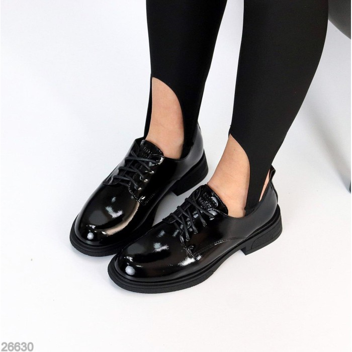 Туфли женские эко-кожа черные 36,38,40,41р