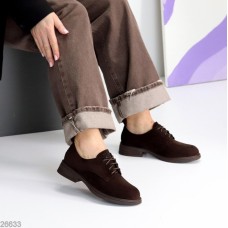 Туфлі жіночі еко замша колір-шоколад 36,38,39,40,41р