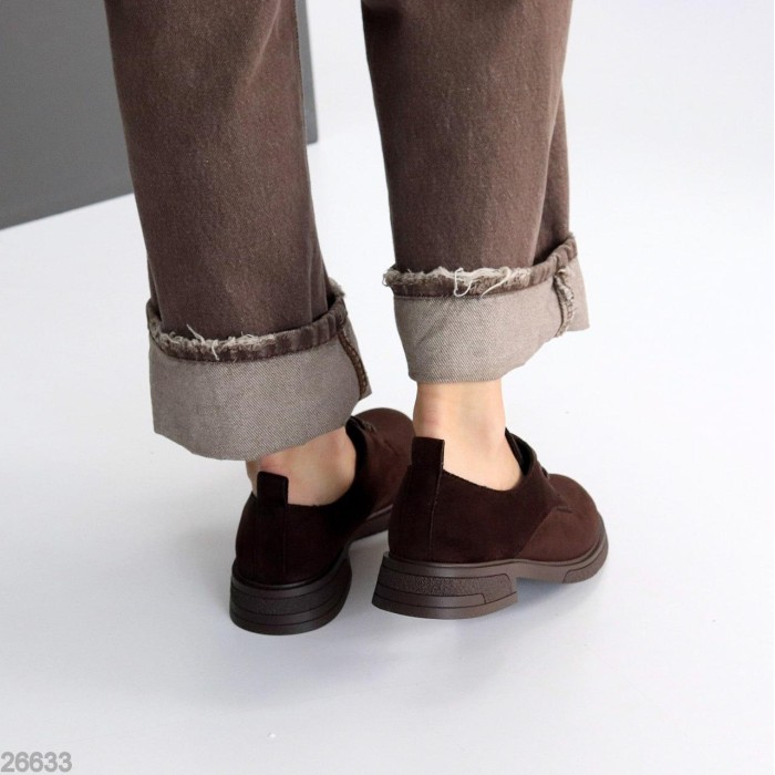 Туфлі жіночі еко замша колір-шоколад 36,38,39,40,41р