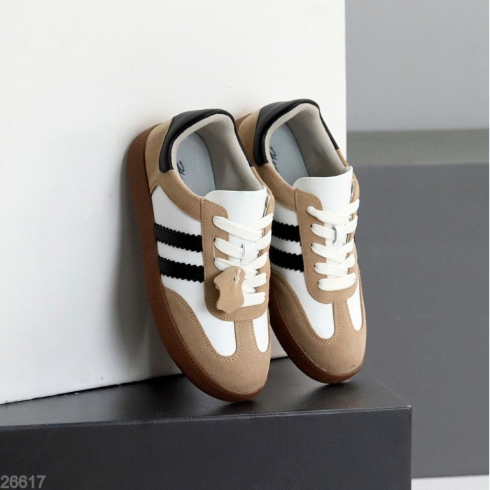 Кеди жіночі натуральна-шкіра/натуральна-замша колір-беж 36,39,41р