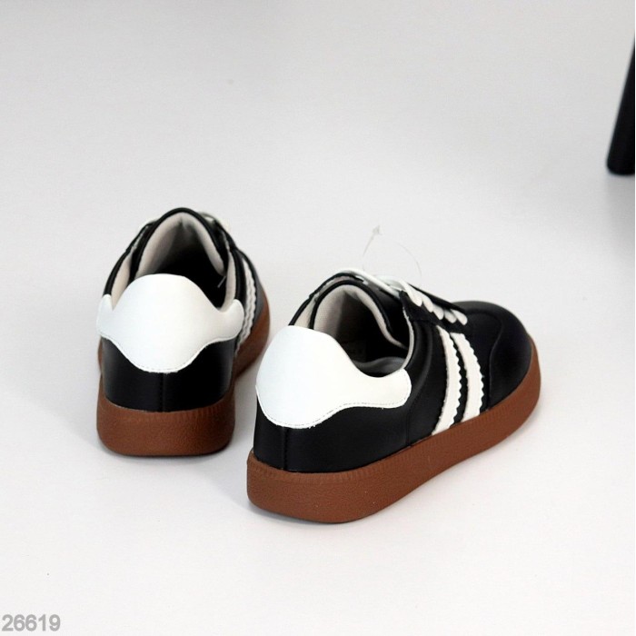 Кеди жіночі натуральна шкіра чорні 36,39р.