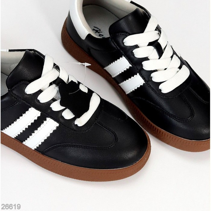 Кеди жіночі натуральна шкіра чорні 36,39р.