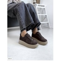 Кроссовки женские натуральная замша цвет: шоколад 36,38,39р