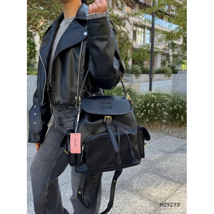 Рюкзак жіночій натуральна шкіра.колір:Чорний