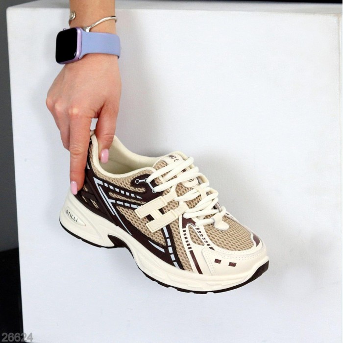 Кроссовки женские натуральная кожа цвет беж на 35.5,36,37,39р