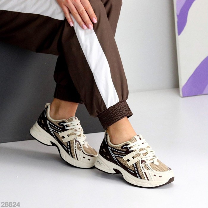 Кроссовки женские натуральная кожа цвет беж на 35.5,36,37,39р