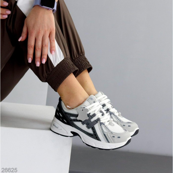 Кросівки жіночі натуральна шкіра/текстиль білі на 35.5,36,37,38,40р