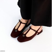 Туфлі жіночі еко замша колір-шоколад на 35.5,36,37,38,39р