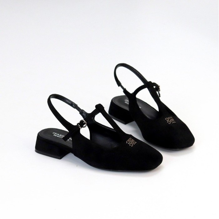 Туфли жіночі екозамша колір чорний на 35.5,36,37,38,39р