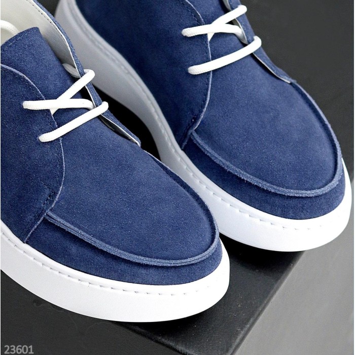 Черевики жіночі натуральна замша колір-синій деми 36,37,38,39,40р