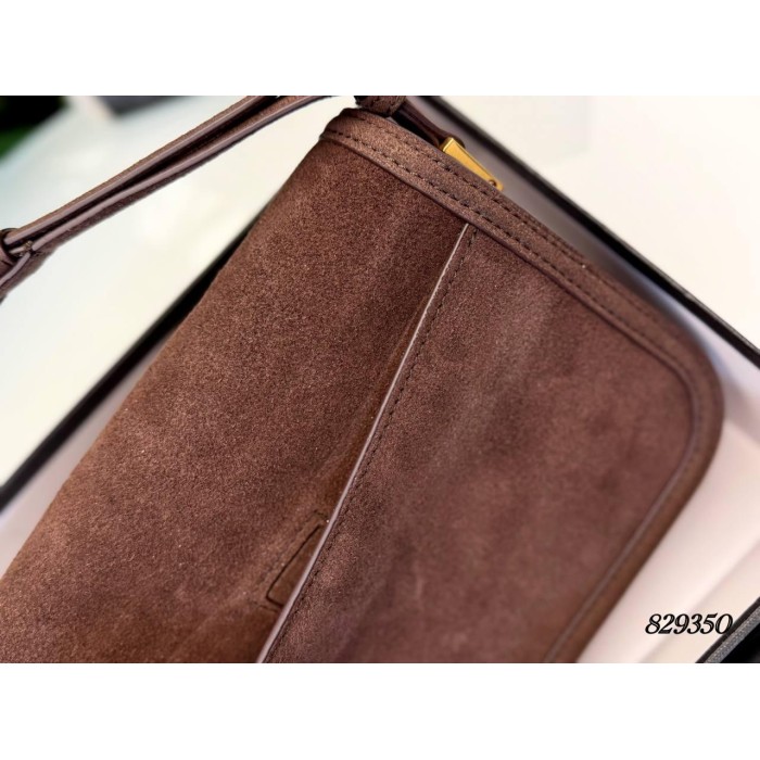 Сумка жіноча Лоран натуральна замша колір: Шоколад