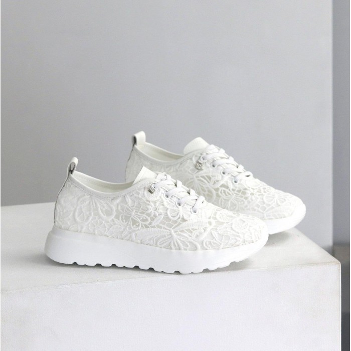 Кросівки жіночі текстиль/натуральна шкіра білі 37,38,39,40,41р