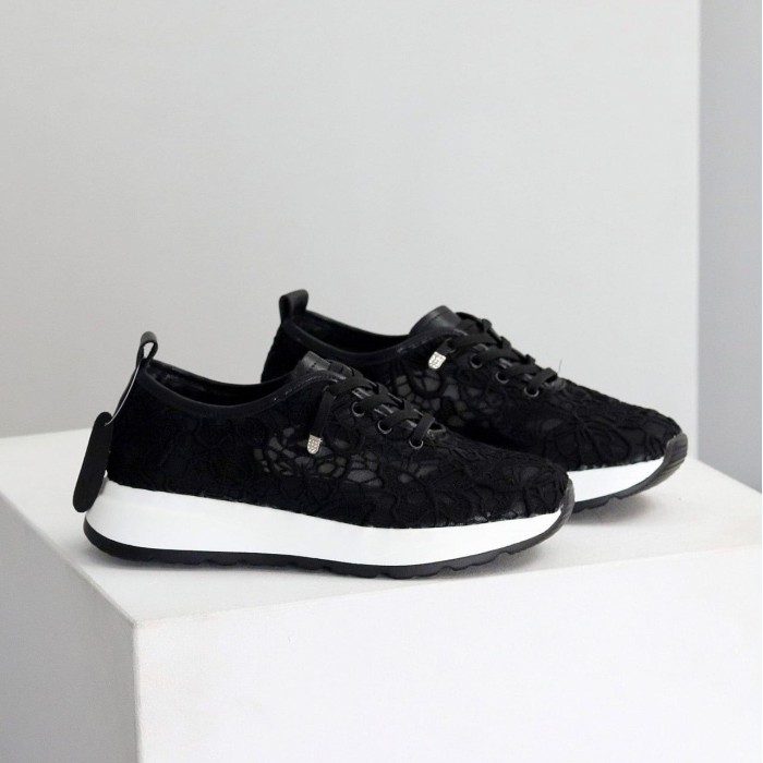 Кросівки жіночі текстиль/натуральна шкіра чорні 37,38,39,40,41р